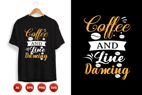 A Coffee T-Shirt Design Fit for Print Templates & Graphics