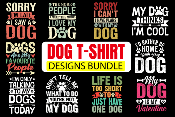 A Designer's Review: Dog SVG Graphics for Print Templates