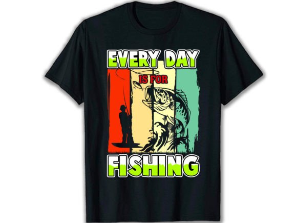 A Fishing Vector Design for Editorial Graphics and Templates