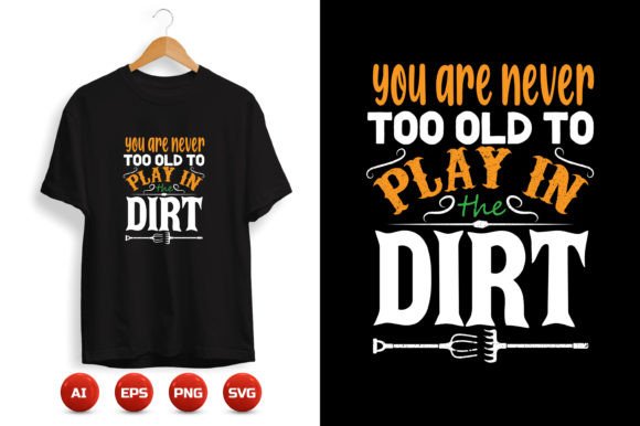 A Gardening Design for Shirts & Premium Craft Graphics