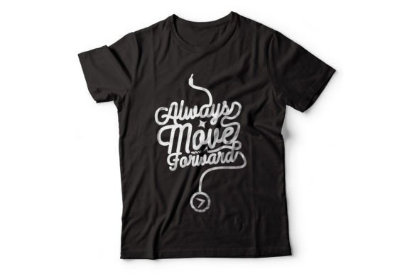 Always Move Forward: A Minimalist Graphic for Print Templates