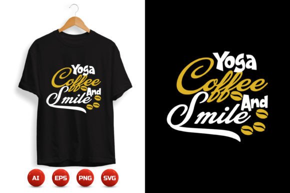 Coffee T-shirt Design 48: A Versatile Graphic Asset for Publishers