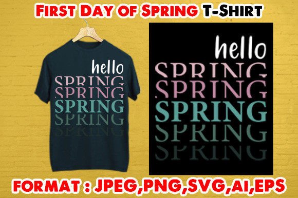 First Day of Spring T-Shirt Graphics: A Designer's Review for Print Templates
