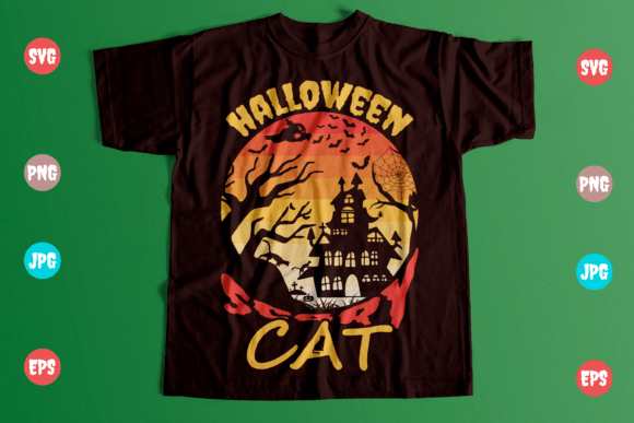 How Halloween Scary Cat Graphics Elevate Seasonal Print Templates
