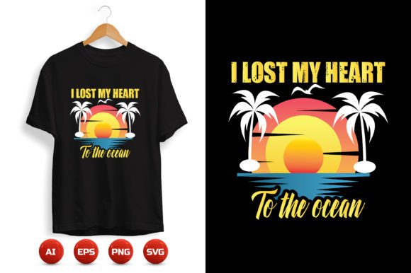 Reviewing Beach T-shirt Design 10: A Publisher's Perspective on Print-Ready Graphics