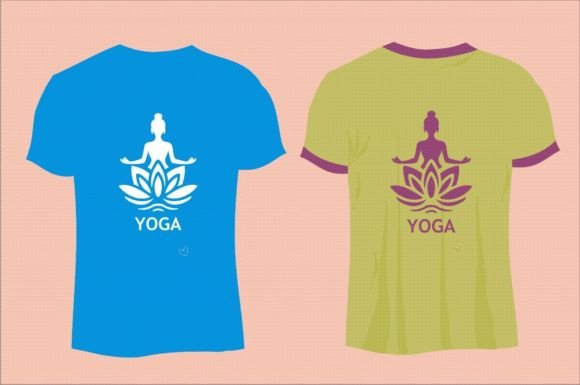 Yoga Tee Design: A Versatile Graphic for Modern Print Templates